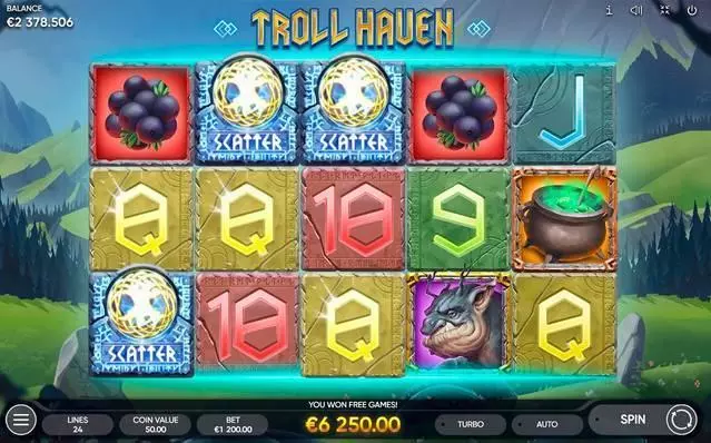 Troll Haven  Real Money Slot made by Endorphina - Main Screen Reels