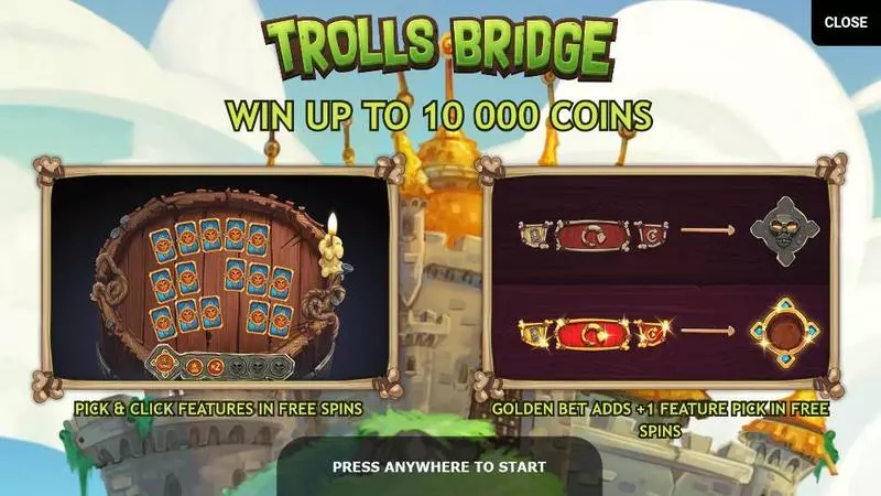 Trolls Bridge  Real Money Slot made by Yggdrasil - Bonus 1