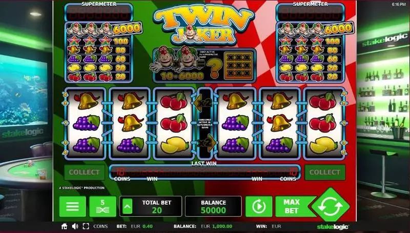 Twin Joker  Real Money Slot made by StakeLogic - Main Screen Reels