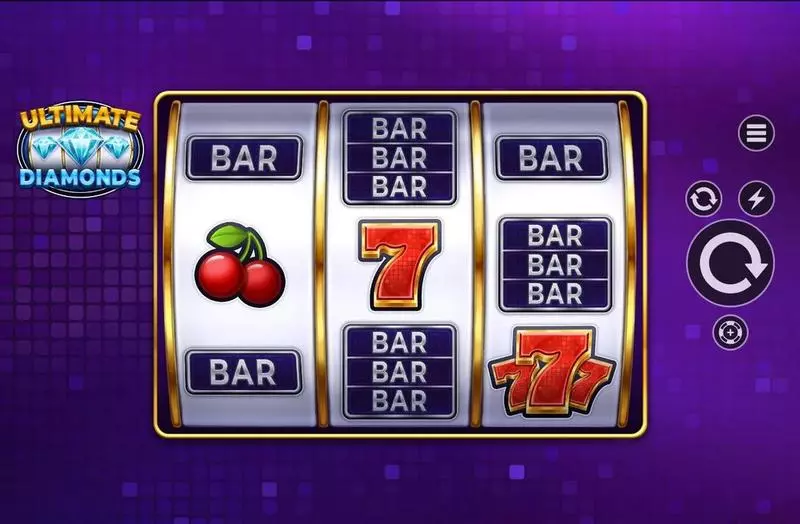 Ultimate Diamonds  Real Money Slot made by Apparat Gaming - Main Screen Reels