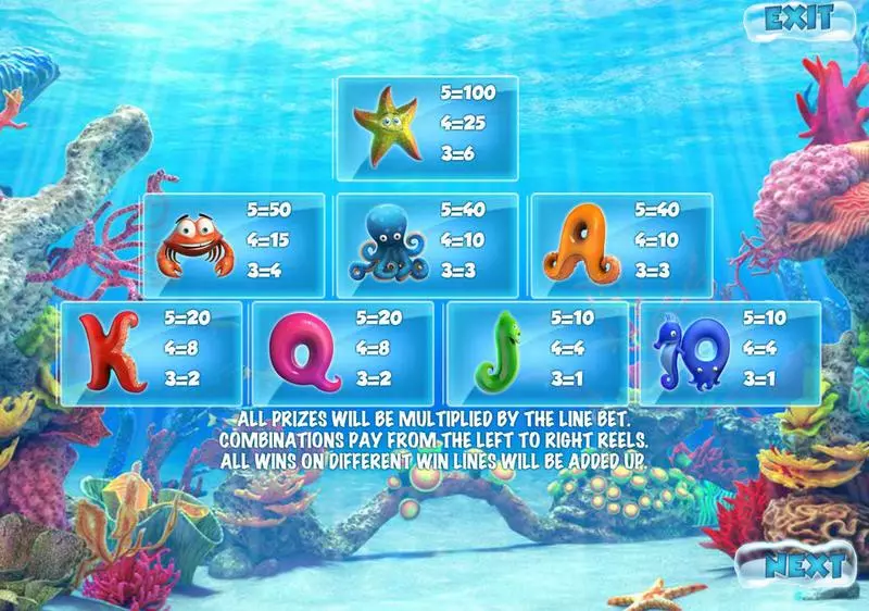 UnderWater World  Real Money Slot made by Sheriff Gaming - Info and Rules