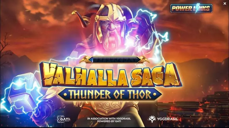 Valhalla Saga: Thunder of Thor  Real Money Slot made by Jelly Entertainment - Introduction Screen
