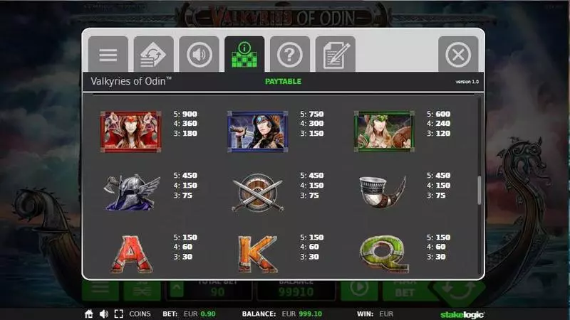 Valkyries of Odin  Real Money Slot made by StakeLogic - Info and Rules