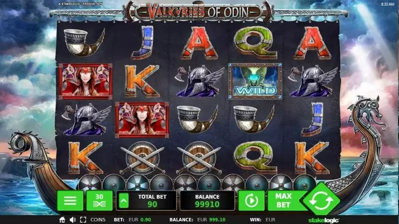 Valkyries of Odin  Real Money Slot made by StakeLogic - Main Screen Reels
