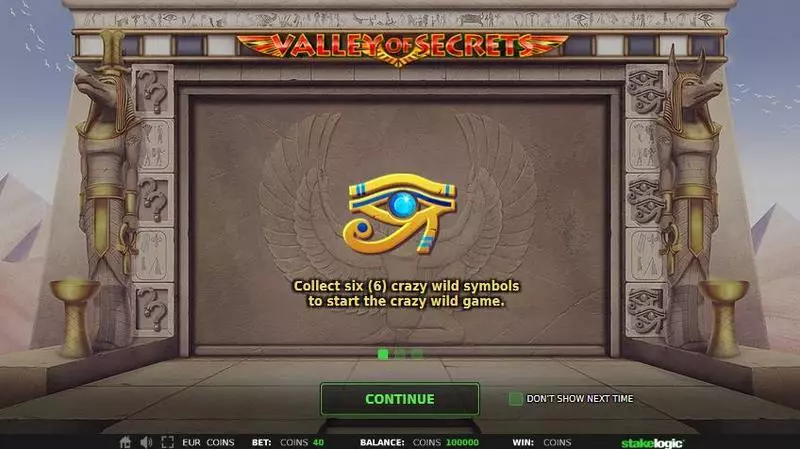 Valley of Secrets  Real Money Slot made by StakeLogic - Info and Rules