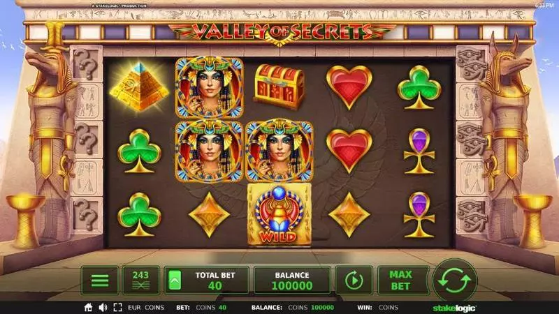 Valley of Secrets  Real Money Slot made by StakeLogic - Main Screen Reels
