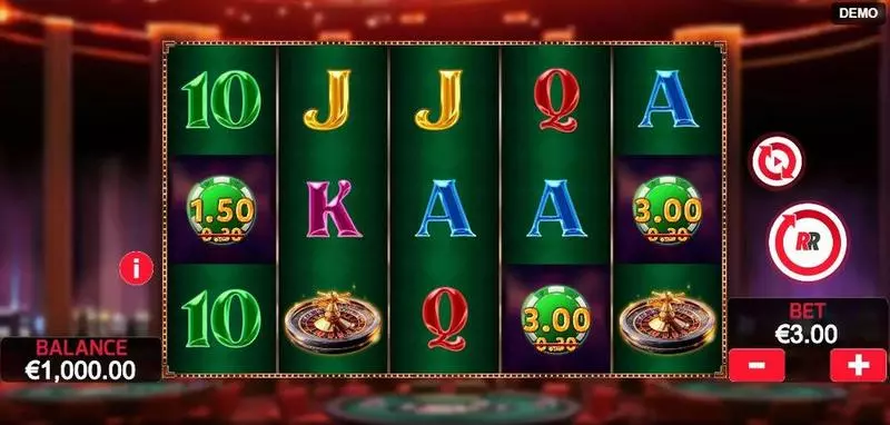 Vegas All In  Real Money Slot made by Red Rake Gaming - Main Screen Reels