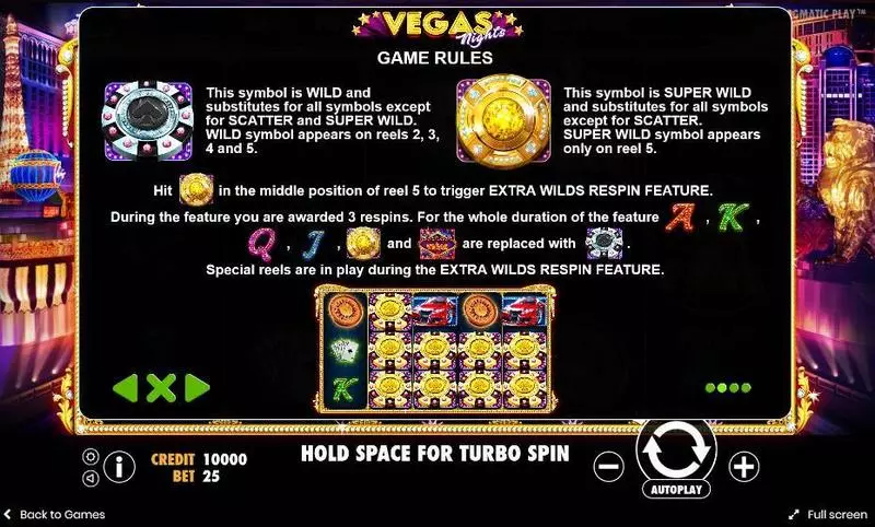 Vegas Nights  Real Money Slot made by Pragmatic Play - Bonus 1