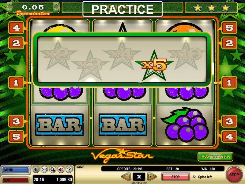 Vegas Star  Real Money Slot made by GTECH - Bonus 1