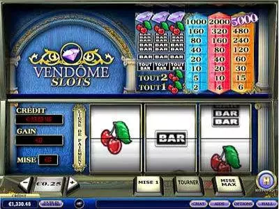 Vendome  Real Money Slot made by PlayTech - Main Screen Reels