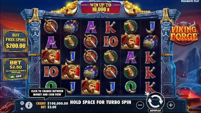 Viking Forge  Real Money Slot made by Pragmatic Play - Main Screen Reels