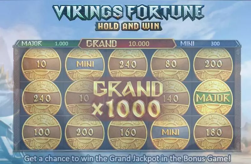 Vikings Fortune: Hold and Win  Real Money Slot made by Playson - Main Screen Reels