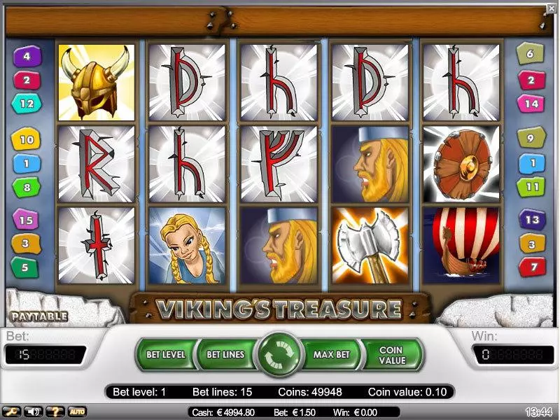 Viking's Treasure  Real Money Slot made by NetEnt - Main Screen Reels