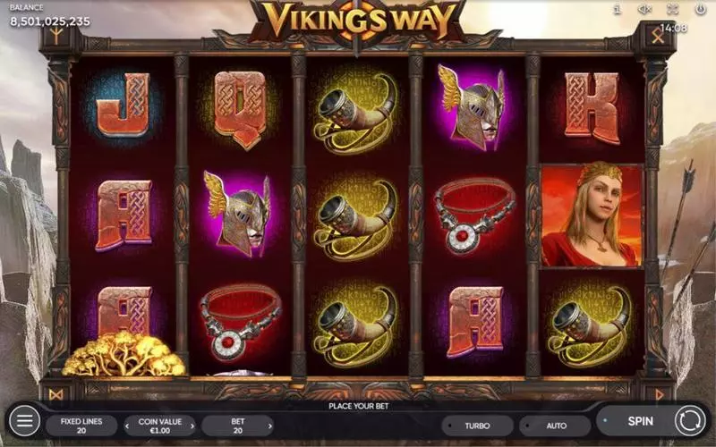 Vikings Way  Real Money Slot made by Endorphina - Main Screen Reels