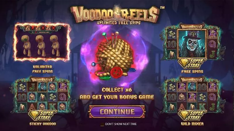 Voodoo Reels Unlimited Free Spins  Real Money Slot made by StakeLogic - Info and Rules