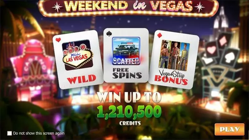 Weekend in Vegas  Real Money Slot made by BetSoft - Info and Rules