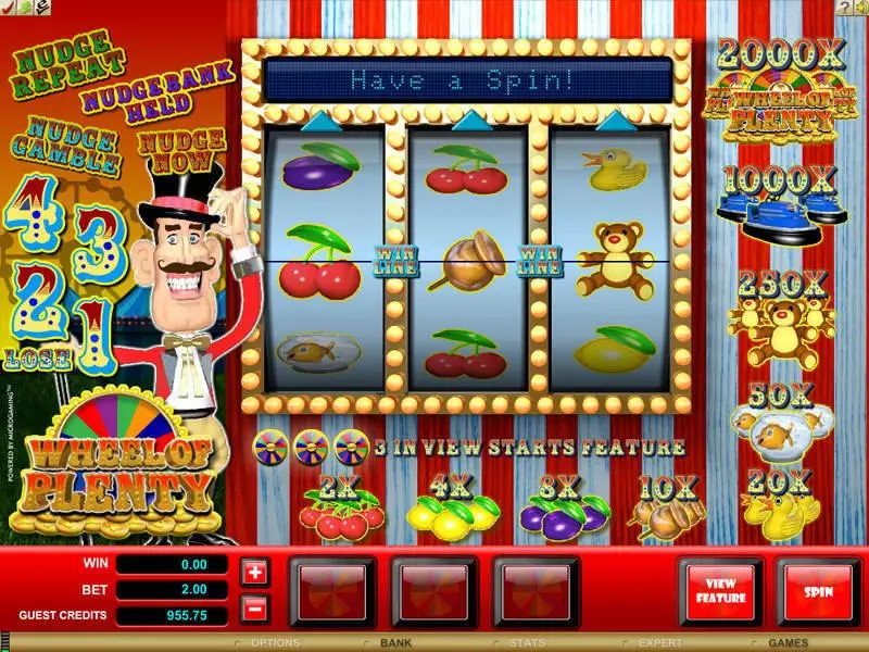 Wheel of Plenty  Real Money Slot made by Microgaming - Main Screen Reels