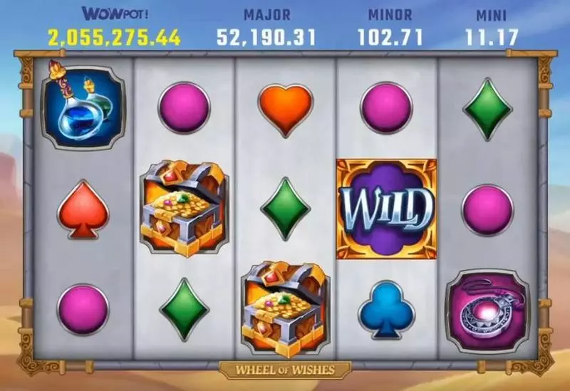 Wheel of Wishes  Real Money Slot made by Microgaming - Main Screen Reels