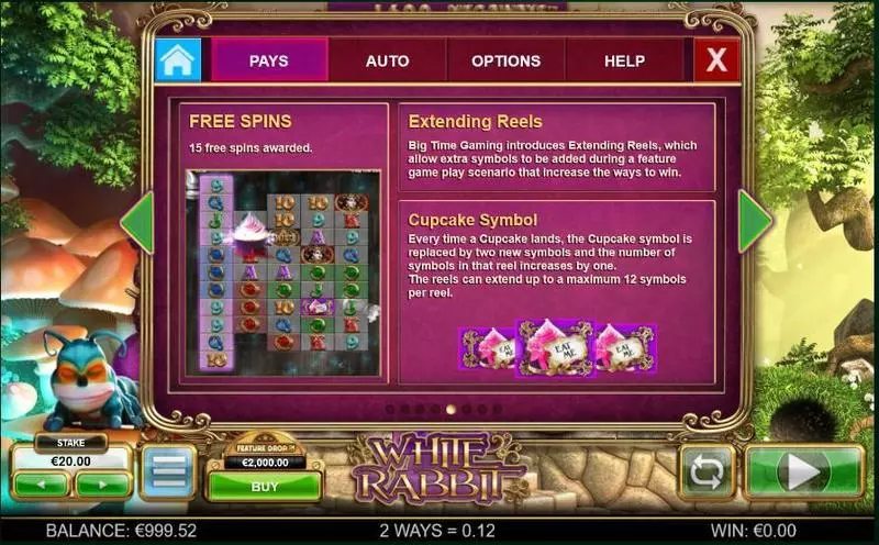 White Rabbit  Real Money Slot made by Big Time Gaming - Bonus 2