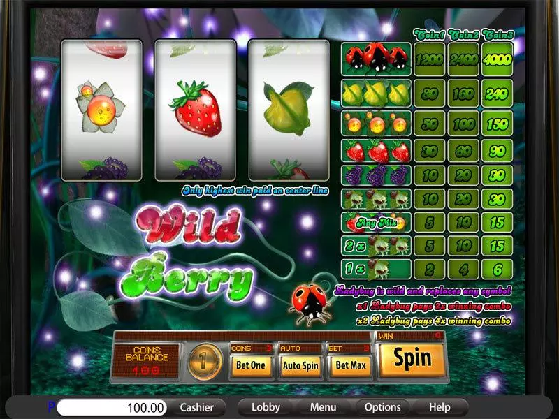 Wild Berry Classic  Real Money Slot made by Saucify - Main Screen Reels