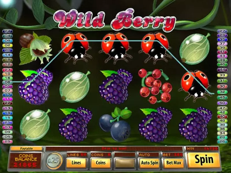 Wild Berry  Real Money Slot made by Saucify - Main Screen Reels