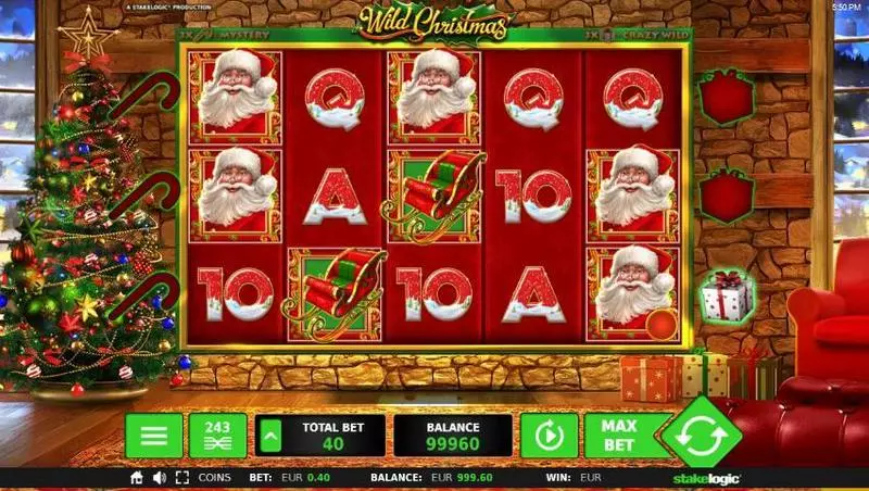Wild Christmas  Real Money Slot made by StakeLogic - Main Screen Reels