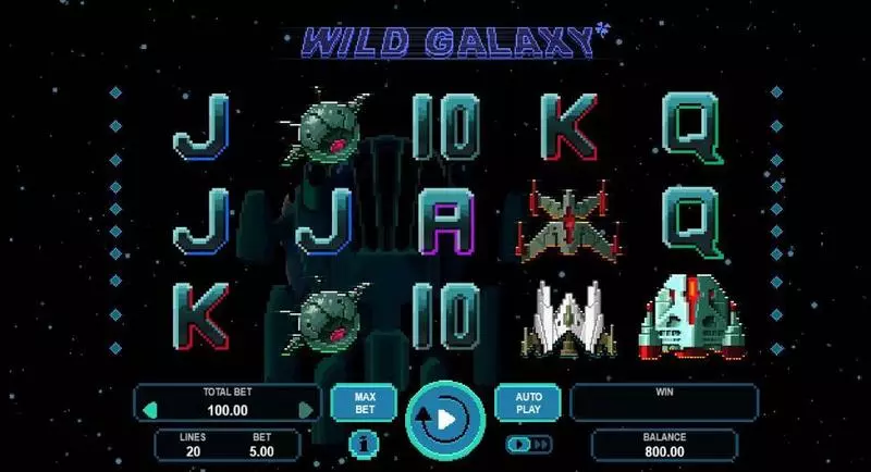 Wild Galaxy  Real Money Slot made by Booongo - Introduction Screen