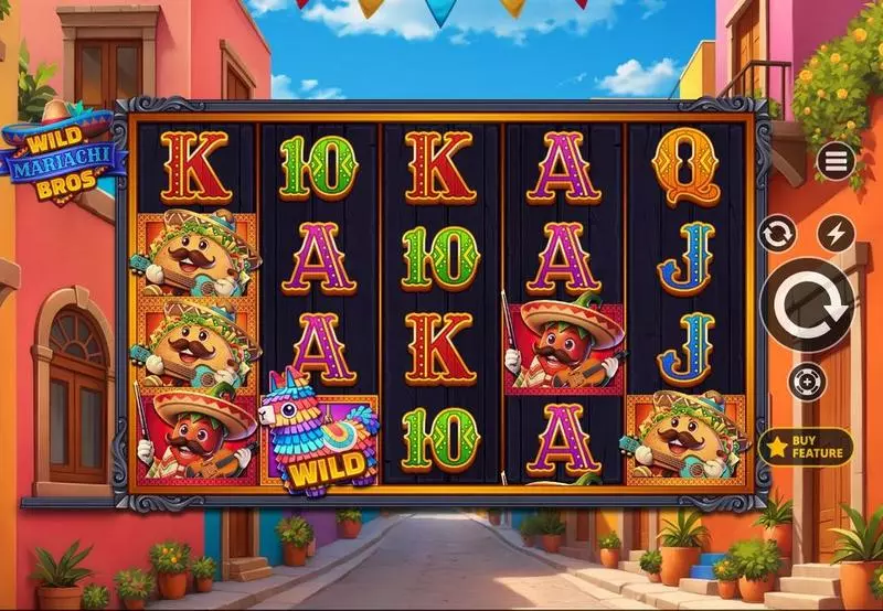 Wild Mariachi Bros  Real Money Slot made by Apparat Gaming - Main Screen Reels