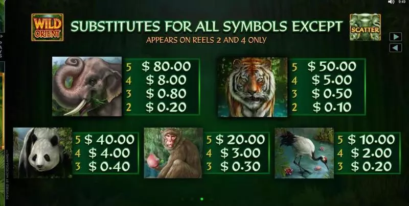 Wild Orient  Real Money Slot made by Microgaming - Info and Rules