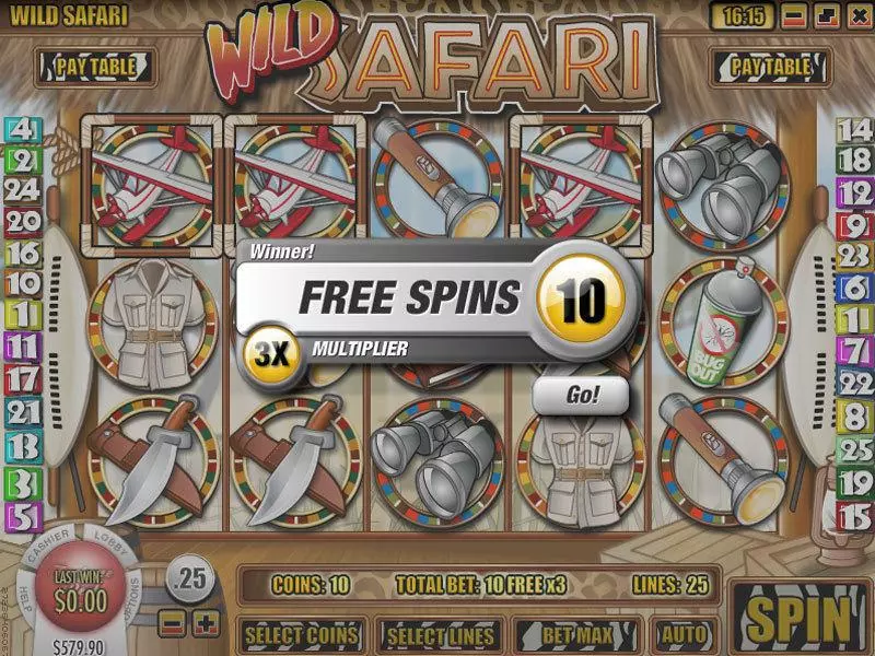 Wild Safari  Real Money Slot made by Rival - Bonus 1