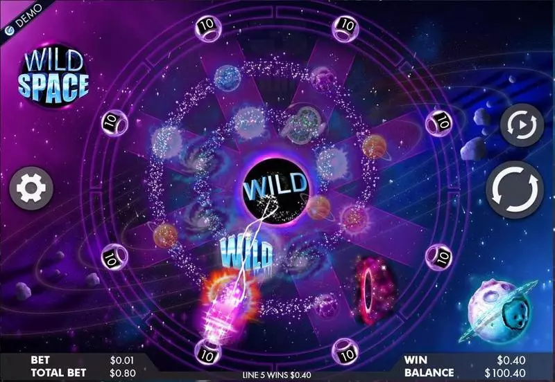 Wild Space  Real Money Slot made by Genesis - Main Screen Reels