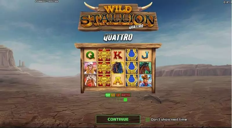 Wild Stallion Quatro  Real Money Slot made by StakeLogic - Info and Rules
