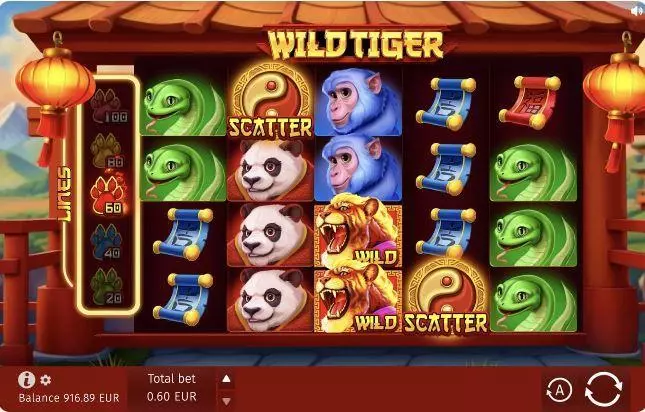 Wild Tiger  Real Money Slot made by BGaming - Main Screen Reels