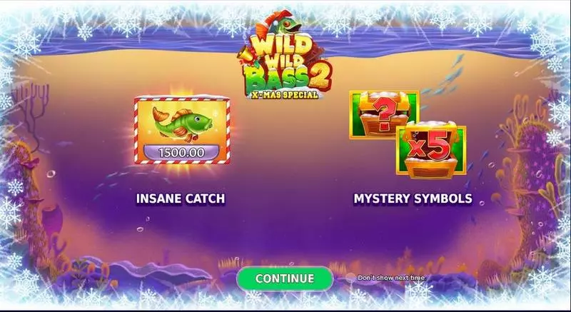 Wild Wild Bass 2 Xmas Special  Real Money Slot made by StakeLogic - Introduction Screen