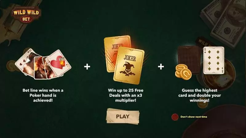 Wild Wild Bet  Real Money Slot made by Mascot Gaming - Introduction Screen