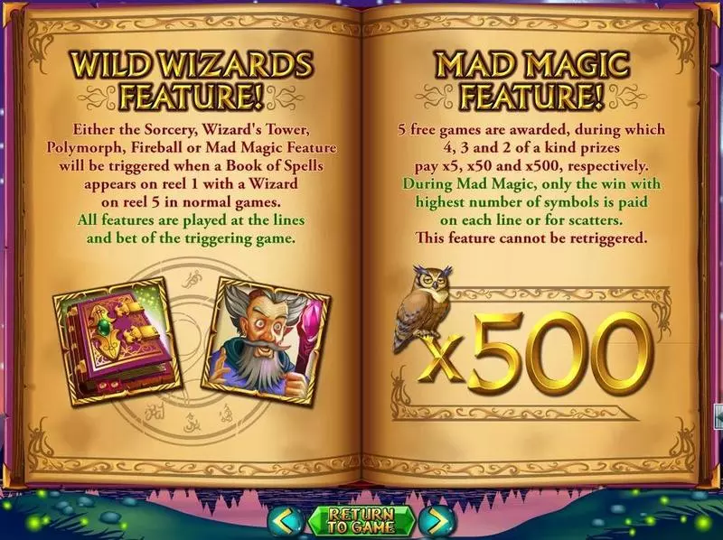 Wild Wizards  Real Money Slot made by RTG - Info and Rules