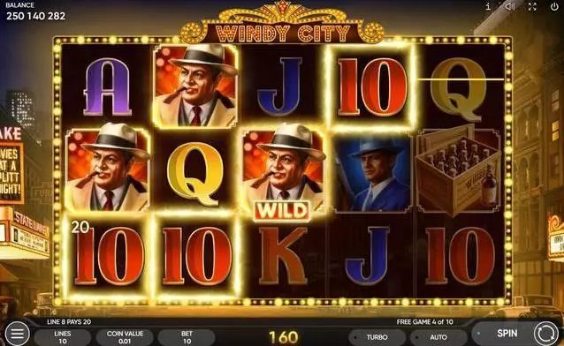 Wind City  Real Money Slot made by Endorphina - Main Screen Reels
