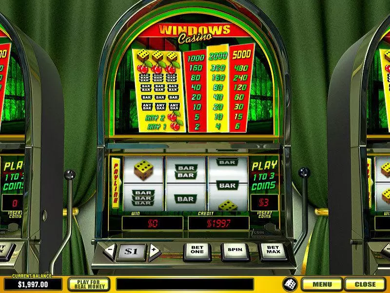 Windows Casino  Real Money Slot made by PlayTech - Main Screen Reels