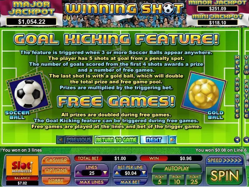 Winning Shot  Real Money Slot made by NuWorks - Info and Rules