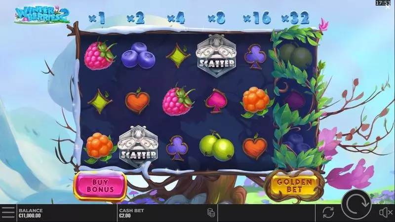 Winterberries 2   Real Money Slot made by Yggdrasil - Main Screen Reels