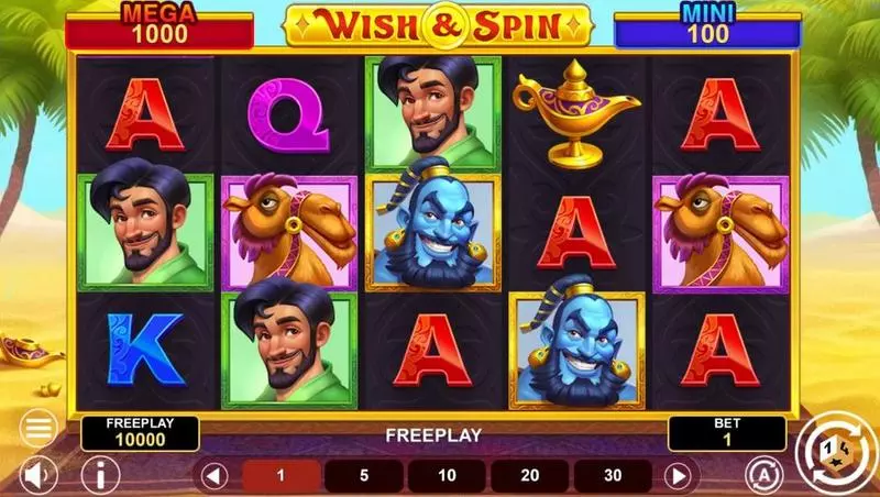 Wish And Spin - Hold And Win  Real Money Slot made by 1Spin4Win - Main Screen Reels