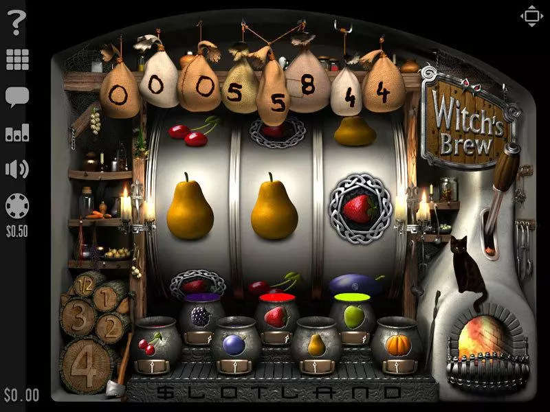 Witch's Brew  Real Money Slot made by Slotland Software - Main Screen Reels