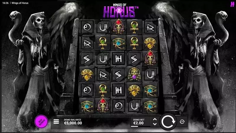 Wngs Of Horus  Real Money Slot made by Hacksaw Gaming - Main Screen Reels
