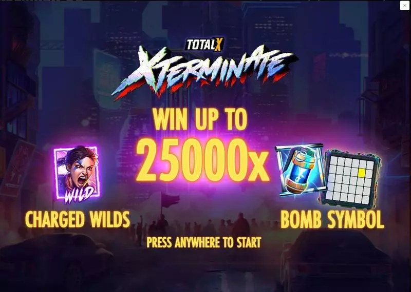 Xterminate  Real Money Slot made by Thunderkick - Introduction Screen