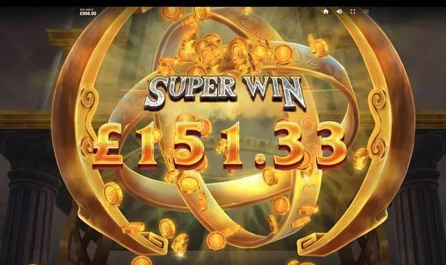 Zeus Lightning  Real Money Slot made by Red Tiger Gaming - Winning Screenshot