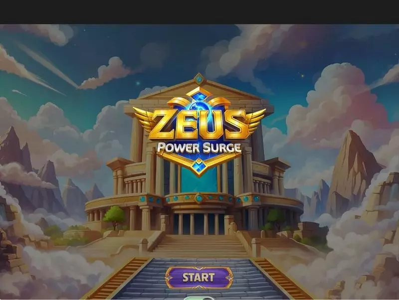 Zeus - Power Surge  Real Money Slot made by Four Leaf Gaming - Introduction Screen